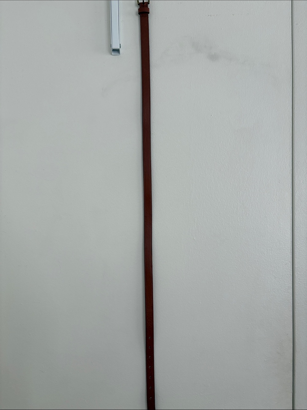 NWOT - Madewell - Skinny Leather Belt - Pecan - Size M - Picture 2 of 3